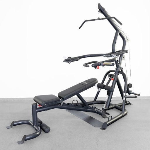 Body Solid GLGS100BP4 Leverage Gym with FID Bench - Black Frame in warehouse