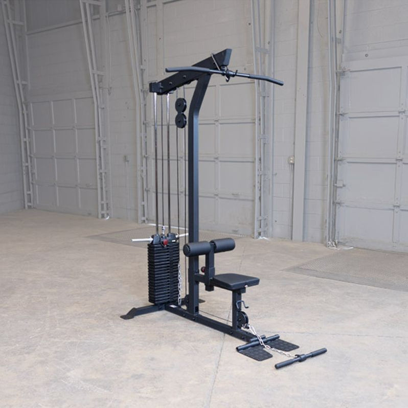 Body-Solid GLM85B Lat Pulldown Low Row Machine - Black Frame — Strength ...