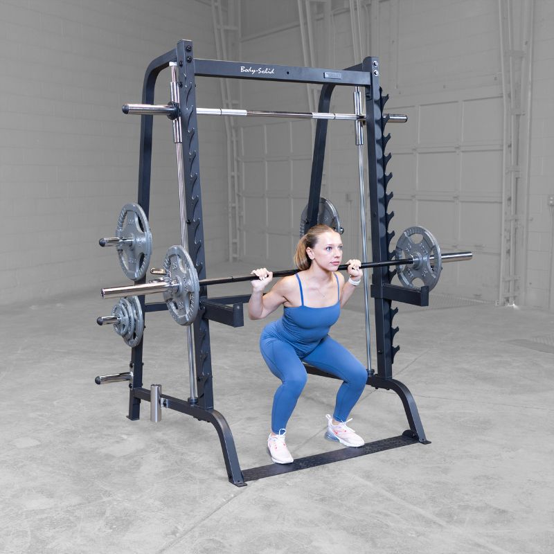Barbell Proper Squat Form Smith Machine Counterbalanced Smith