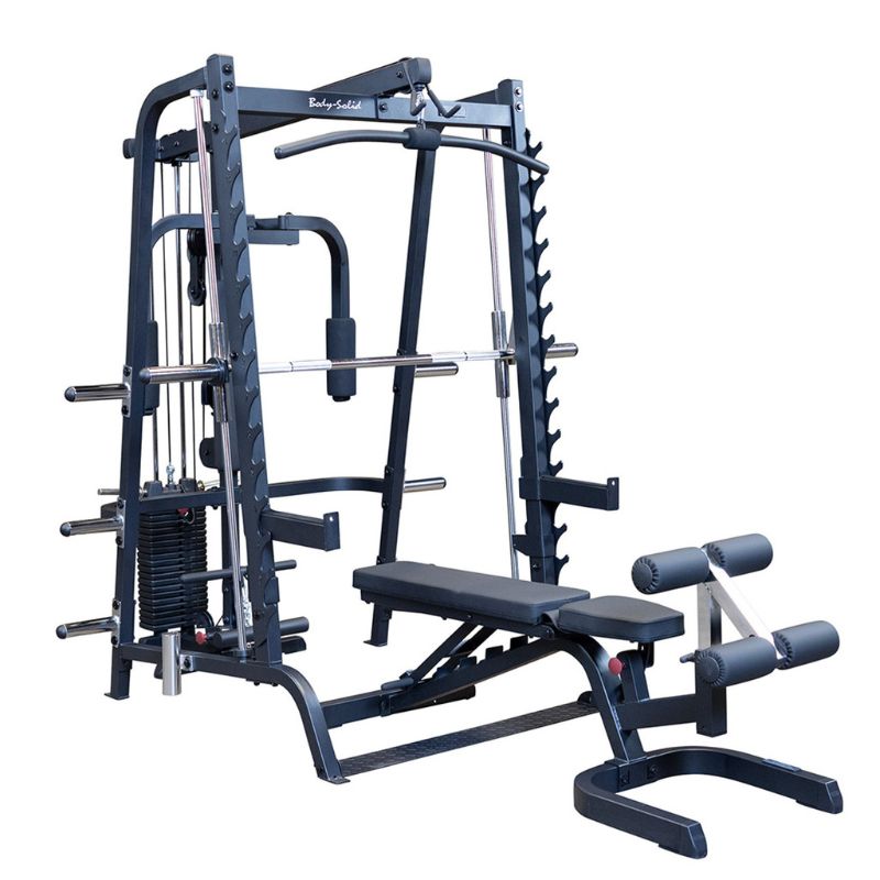 Body-Solid GS348BP4 Series 7 Smith Machine Gym - Black Frame 