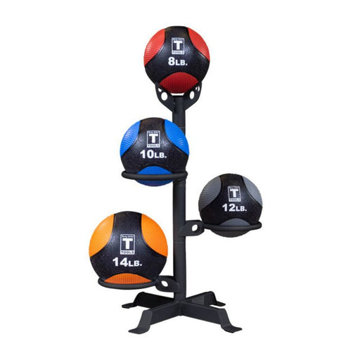 Body-Solid Medicine Ball Rack GMR5B loaded