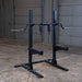 Body-Solid OBSS50B Safety Squat Bar on Squat Stand