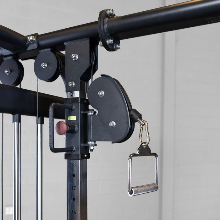 Body-Solid SJG200 Cable Crossover Pulley And Crossbar Details