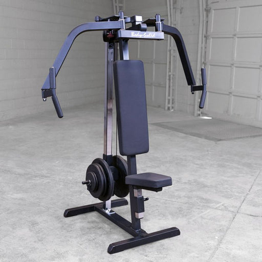 Body-Solid Plate Loaded Pec Deck GPM65B Black Frame front side view