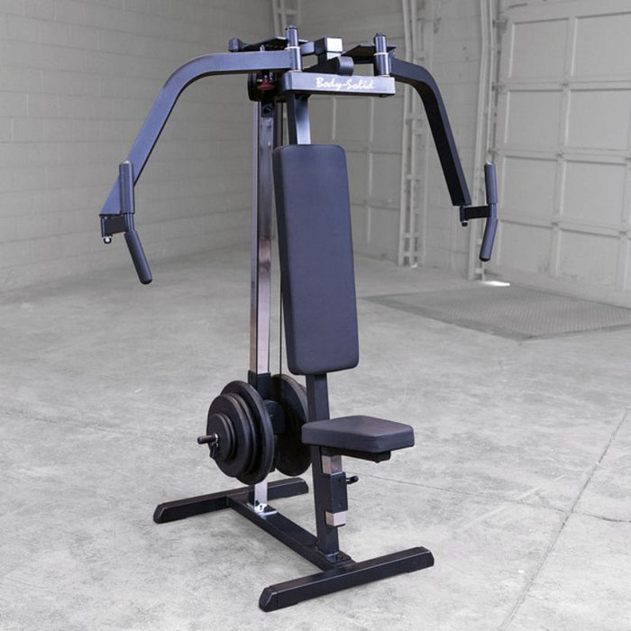 Body-Solid Plate Loaded Pec Deck GPM65B Black Frame front side view