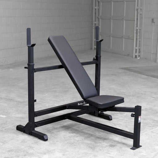 Body-Solid PowerCenter Rack Bench Combo GDIB46L black frame