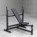 Body-Solid PowerCenter Rack Bench Combo GDIB46L black frame