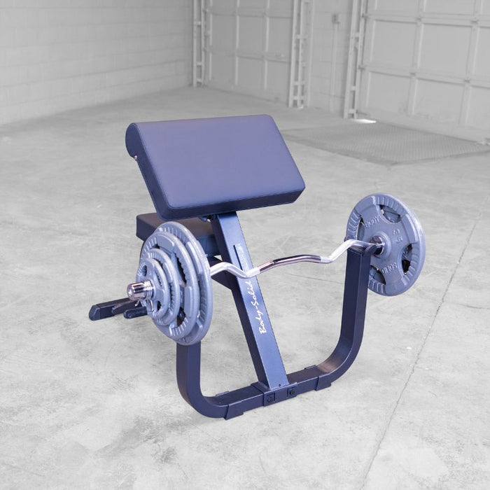 Body-Solid Preacher Curl Bench GPCB329B Black Frame weight loaded