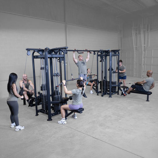 Body-Solid Pro Clubline 8-Stack Jungle Gym SJG800 group workout scene