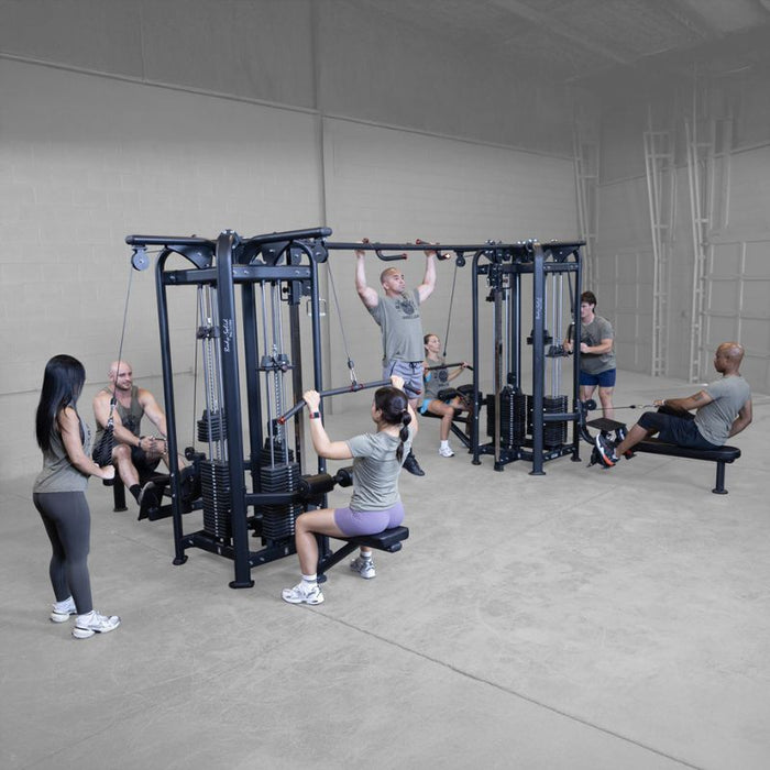 Body-Solid Pro Clubline 8-Stack Jungle Gym SJG800 group workout scene