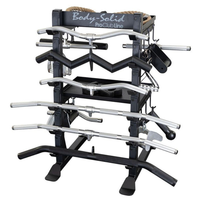 Body-Solid Pro Clubline Accessory Rack SAR100 full front loaded