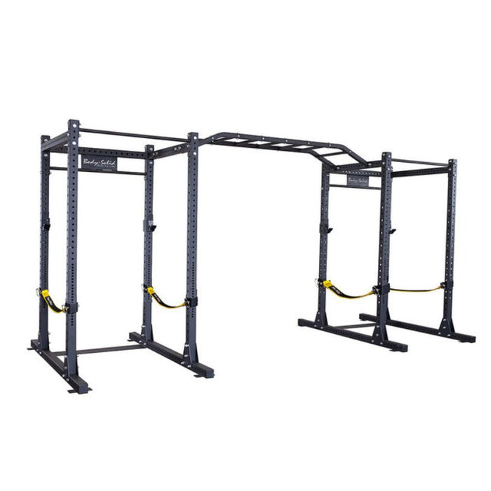 Body-Solid Pro Clubline Double Power Racks with Monkey Bars and Safety Straps SPR1000SSDB