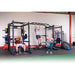 Body-Solid Pro Clubline Double Power Racks with Rear Extensions and Monkey Bars with Safety Straps SPR1000SSDBBack Group Training