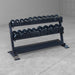 Body-Solid Pro Clubline Dumbbell Rack SRD200 Two Tier Loaded Round Dumbbells