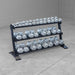 Body-Solid Pro Clubline Dumbbell Rack SRD200 With Cast Iron Dumbbells