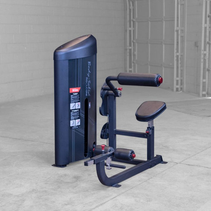 Body-Solid Pro Clubline Series II Ab and Back Machine S2ABBX Black Frame angle view 