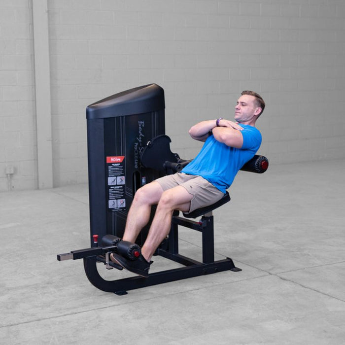 Body-Solid Pro Clubline Series II Ab and Back Machine S2ABBX Black Frame demo man back extension 