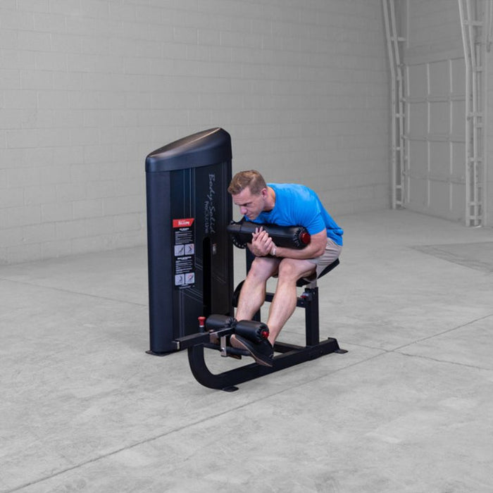 Body-Solid Pro Clubline Series II Ab and Back Machine S2ABBX Black Frame demo man crunch 