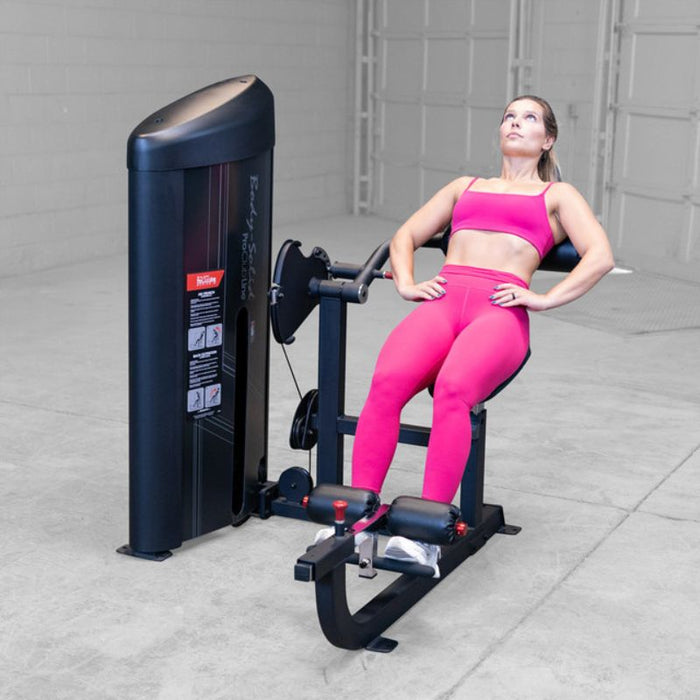 Body-Solid Pro Clubline Series II Ab and Back Machine S2ABBX Black Frame demo woman back extension