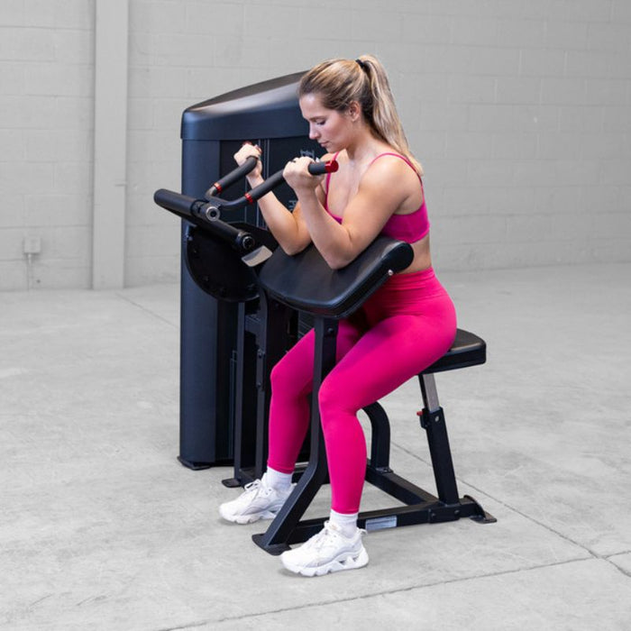 Body-Solid Pro Clubline Series II Arm Curl Machine S2ACX woman arm curl