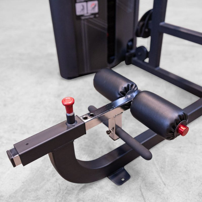 Body-Solid Pro Clubline Series II Arm Curl Machine S2ACX leg support closeup
