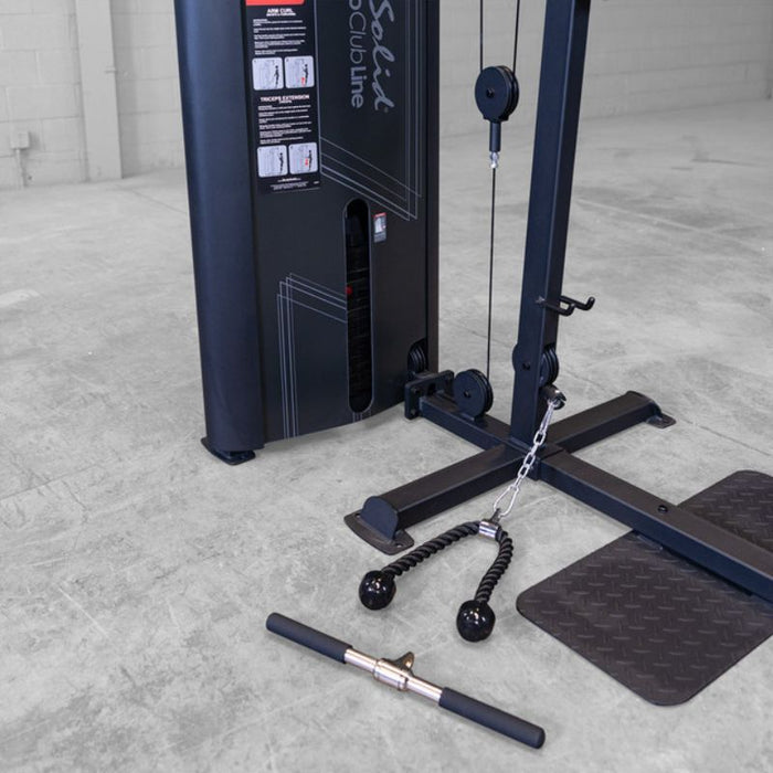 Body-Solid Pro Clubline Series 2 Bicep and Tricep Machine S2BTPX accessories layout