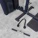 Body-Solid Pro Clubline Series 2 Bicep and Tricep Machine S2BTPX attachments on floor