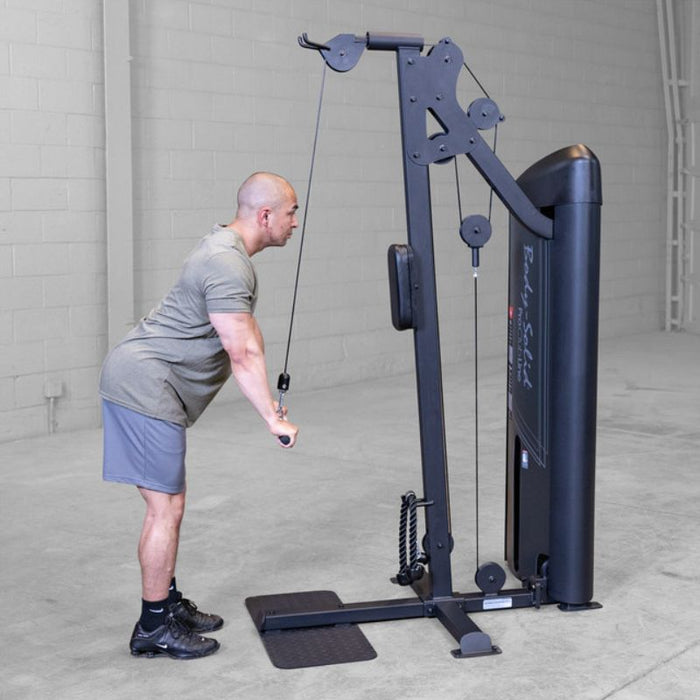 Body-Solid Pro Clubline Series 2 Bicep and Tricep Machine S2BTPX demo man tricep extension bar