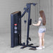 Body-Solid Pro Clubline Series 2 Bicep and Tricep Machine S2BTPX demo woman side tricep