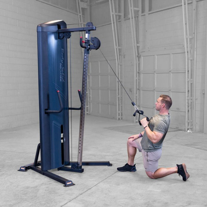 Body-Solid Pro Clubline Series 2 Cable Column S2CCX demo man kneeling row