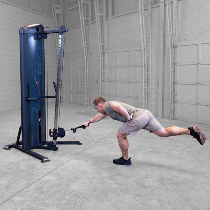 Body-Solid Pro Clubline Series 2 Cable Column S2CCX demo single leg row