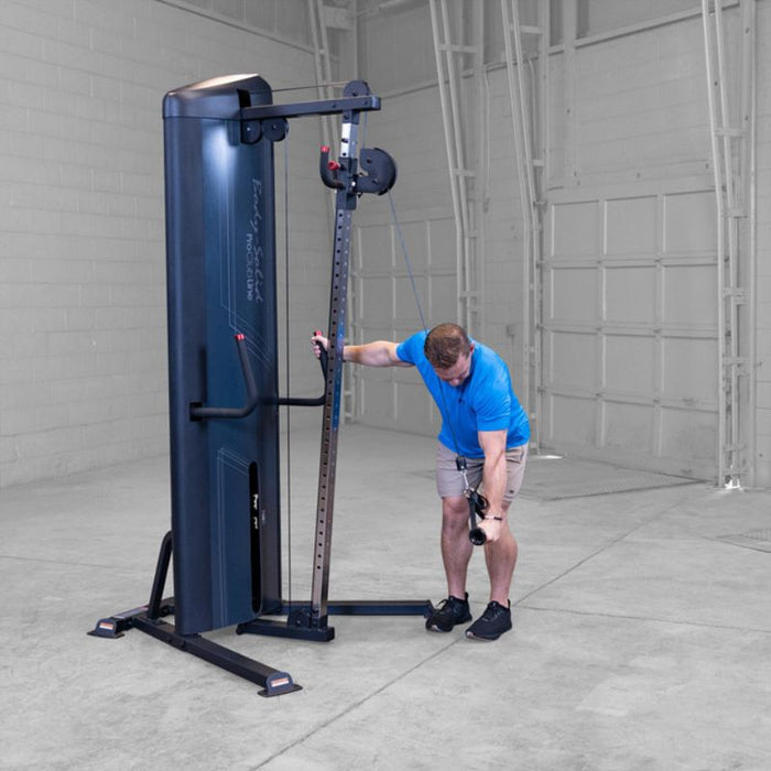 Body-Solid Pro Clubline Series 2 Cable Column S2CCX demo man tricep extension side