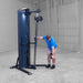 Body-Solid Pro Clubline Series 2 Cable Column S2CCX demo man tricep extension side