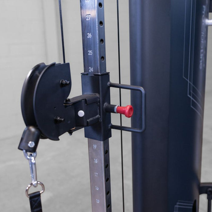 Body-Solid Pro Clubline Series 2 Functional Trainer S2FTX adjustable pulley closeup