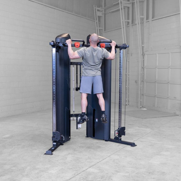 Body-Solid Pro Clubline Series 2 Functional Trainer S2FTX demo man pull up back