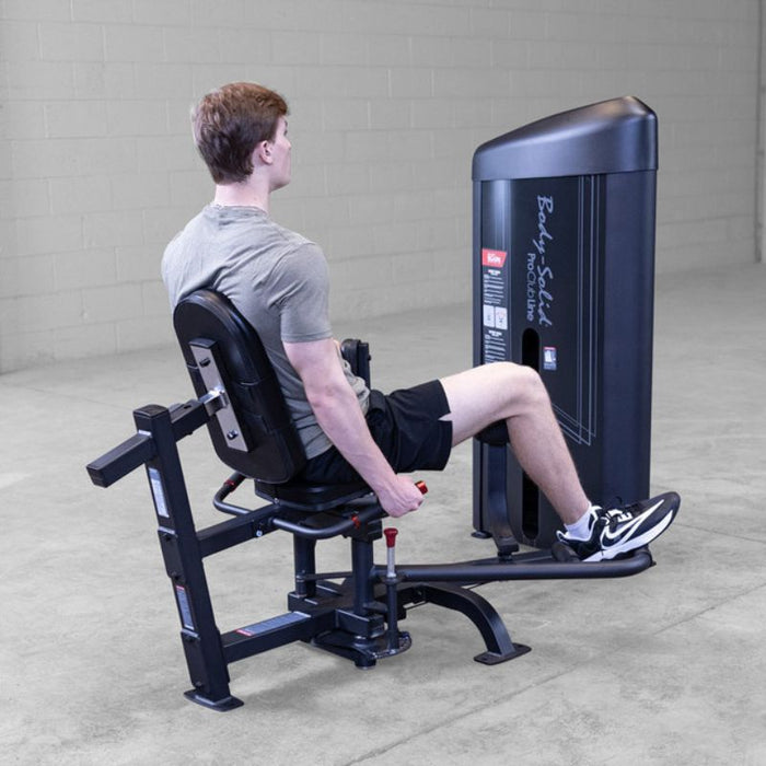 Body-Solid Pro Clubline Series II Inner Outer Thigh S2IOTX demo man back side view