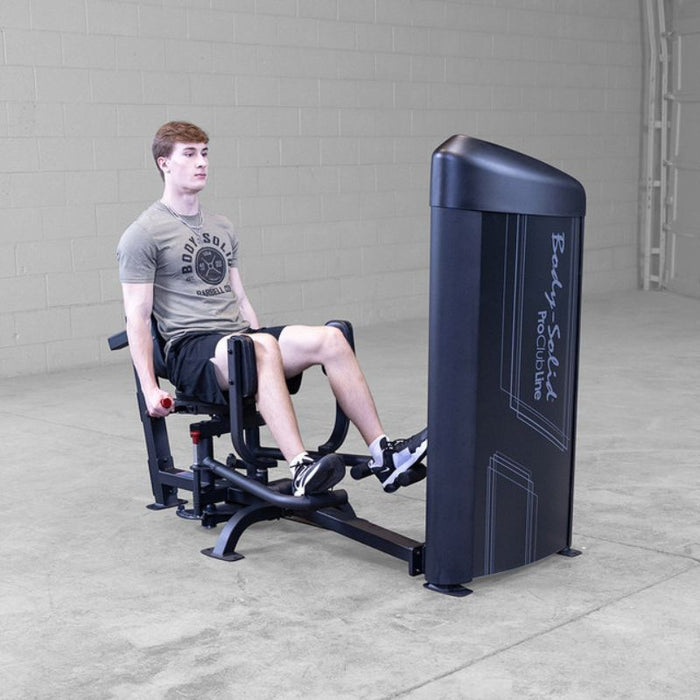 Body-Solid Pro Clubline Series II Inner Outer Thigh S2IOTX demo man front side view
