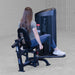 Body-Solid Pro Clubline Series II Inner Outer Thigh S2IOTX demo woman back view