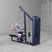 Body-Solid Pro Clubline Series II Lat Pull Seated Row S2LATX demo man lat pulldown