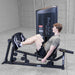 Body-Solid Pro Clubline Series 2 Leg Press & Calf Raise S2LPC demo man leg press half extension