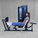 Body-Solid Pro Clubline Series 2 Leg Press & Calf Raise S2LPC demo woman leg press start