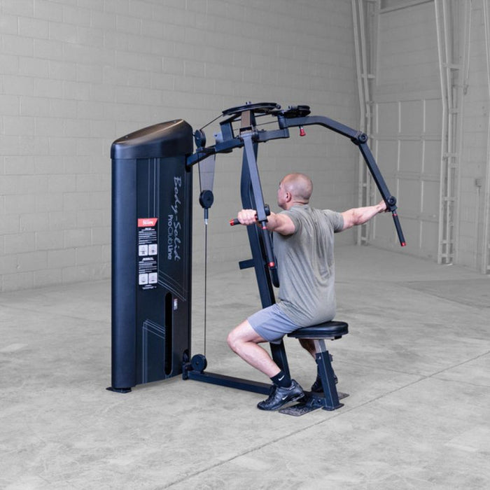 Body-Solid Pro Clubline Series II Pec Deck & Rear Delt S2PECX demo man rear delt