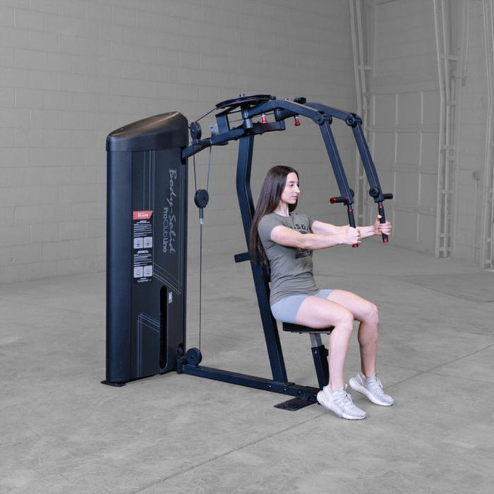 Body-Solid Pro Clubline Series II Pec Deck & Rear Delt S2PECX demo woman fly