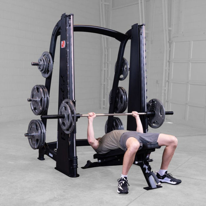 Body-Solid ProClub Counter Balanced Smith Machine SCB1000B bench press demo