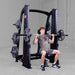 Body-Solid ProClub Counter Balanced Smith Machine SCB1000B demo man shoulder press