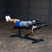 Body-Solid SAB500B Pro Clubline Commercial Ab Bench - Model Doing Leg Lifts
