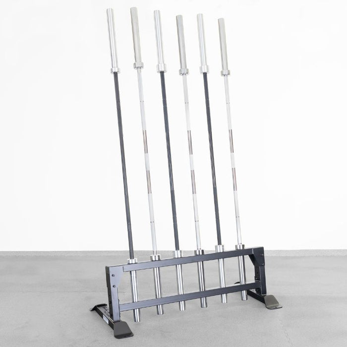 Body-Solid SBS60 PCL Vertical Bar Storage Rack with Olympic Barbells