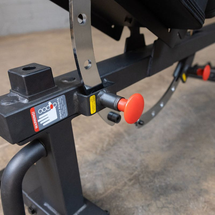 Body-Solid SFI20 Pro Clubline Flat to Incline Bench - Back Pad and Seat Pad Adjusters