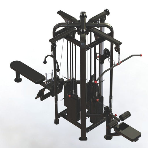 Body-Solid Pro Clubline SJG100 4-Stack Jungle Gym - Rendering