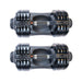 Body-Solid SDBX132 66lb Adjustable Dumbbell Pair Top View